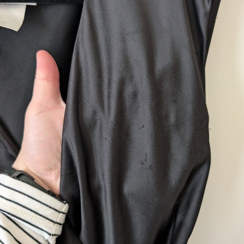 Anthropologie BHLDN Louisa Satin Charmeuse Black Front Tie Midi Dress Size 4 - Picture 3 of 12